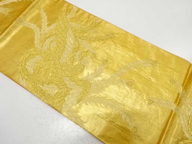 アンティーク　鳳凰模様織り出し袋帯（材料）